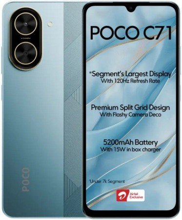 Poco C71 Officially Launched: Budget-Friendly Phone with 120Hz Display and Android 15